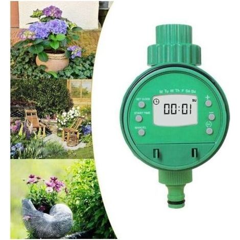 Temporizador de riego automático, controlador de riego, sistema de riego para jardín, césped, balcón, patio. (1/4)