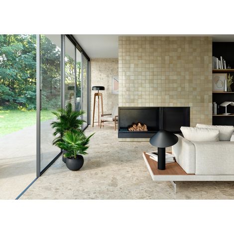 Carrelage Effet Terrazzo - Pierre CARACTER 30x60 cm Mix Beige (1/4)