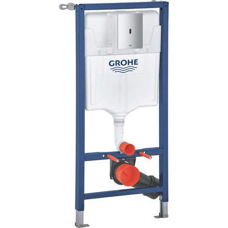 Grohe Solido - Bâti-support avec réservoir pour WC suspendu, chasse d’eau sans contact Tectron Bau E, chrome 39883000 (1/5)