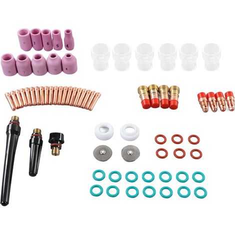 Buse céramique pince électrode connecteur verre kit accessoires chalumeau soudure coupe-fil consommables torche (1/5)