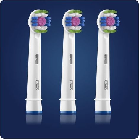 Oral-B 3D White 80338474 Elektrischer Zahnbürstenkopf 3 Stück(e) Weiß (1/5)
