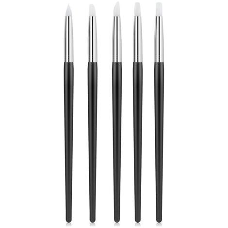 Lot de 5 pinceaux flexibles en silicone pour sculpture sur argile