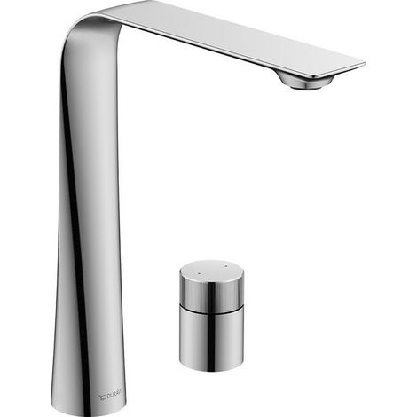 Mélongeur lavabo 2 trou s XLavec poignée. noir mat
