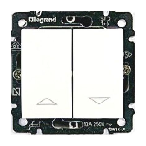Doble interruptor persiana VALENA blanco LEGRAND 774404