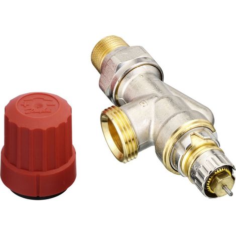 Danfoss Cuerpo de válvula RA-N 15 G 3/4 AG, UK (Axial), Niquelado mate, 013G4203