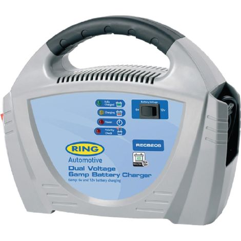Chargeur de batterie 6V 12V - 6A - 70AH