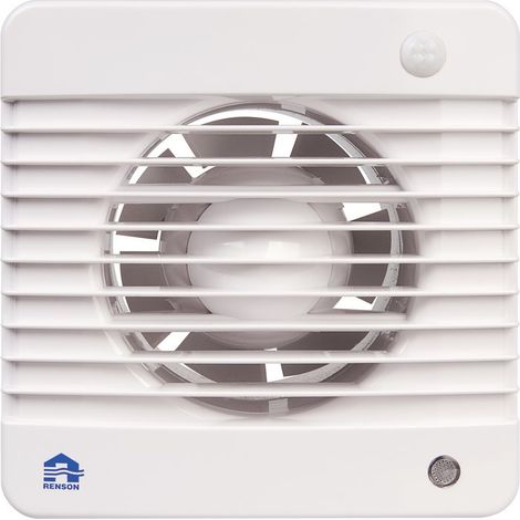 Renson – Aérateur permanent mécanique temporisé 100 mm – Détecteur de présence – Puissance sonore 34 dB – Pour espaces confinés