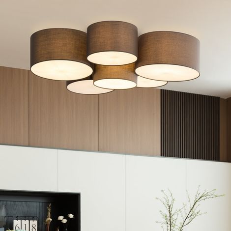[GEBRAUCHT] Lindby Maureka Stoff Deckenleuchte Deckenlampe Deckenlicht Leuchte Sechsflammig B-Ware