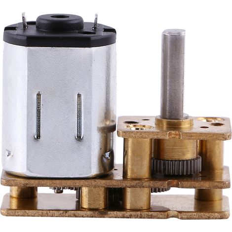 1 Stück Metall-Gleichstrom-Mikro-Elektromotorgetriebe 6V 100RPM (1/5)