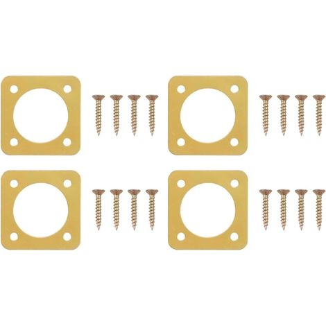 Set mit 4 Vogelhaus-Eingangsschutzgittern aus Metall mit rostbeständiger Goldoberfläche, verstärkter Schutzplatte, 4 Stück (28,3 cm) (1/5)