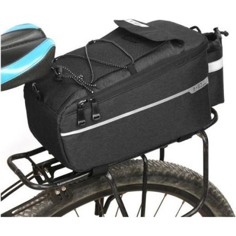 Sac Isotherme Pour Vélo - Fixation Porte-Bagages Arrière - 9 L - Bandes Réfléchissantes - Polyester Robuste - 320 G (1/5)