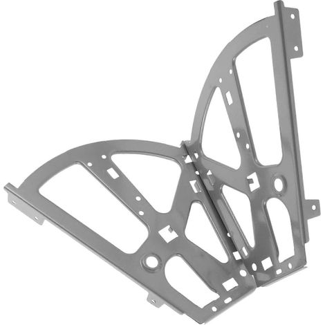 VISASKY Étagère à charnières rabattables pour meuble à chaussures, conception double couche, gris (1/5)