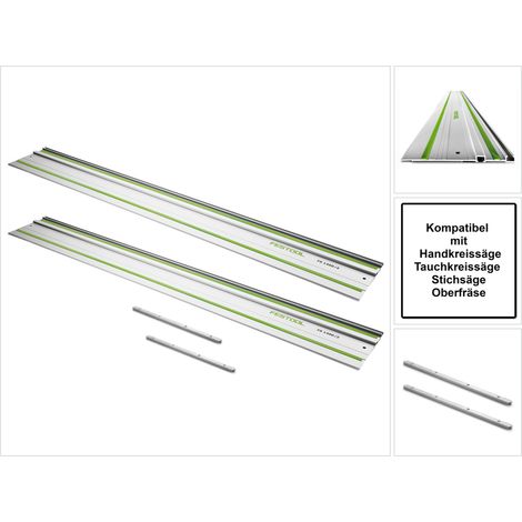 Festool FS 1080/2 kit 2x Guida 1080mm + 2x Pezzi di collegamento FSV (2x 491504) (2x 482107)