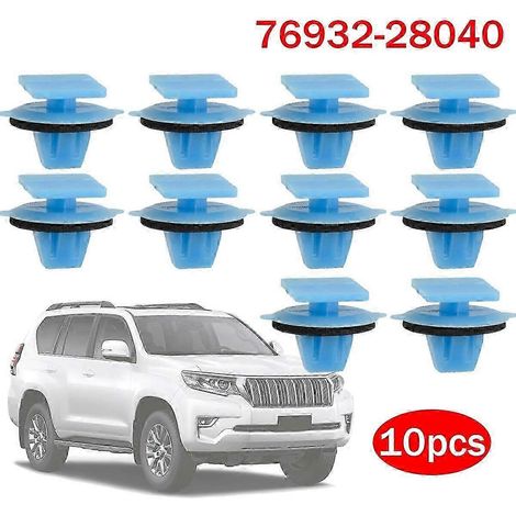 10 pièces de fixation pour garniture de panneau de porte de voiture, bas de caisse, protection de passage de roue, attaches pour Toyota Prado, Alphard, Voxy, Noah, Estima, Previa, Lexus FN9U0502 (1/5)