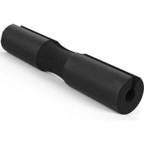 Hantelmatte – Druckentlastend, komfortabel, dicker Schaumstoff, Schulterstütze, Kniebeugenmatte, für Fitnessstudio und Zuhause, Schwarz (1/4)