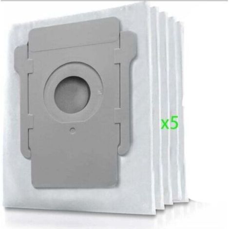 Sac à poussière Irobot Roomba i7, sac à poussière de remplacement 5 pièces pour aspirateur iRobot Roomba i7 i7+ / i7 Plus E5 E6 E7 S9 S9+ (accessoires non d'origine) (1/5)