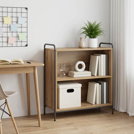 vidaXL Librería 80 x 33 x 80 cm Madera de ingeniería Roble artisan (1/5)