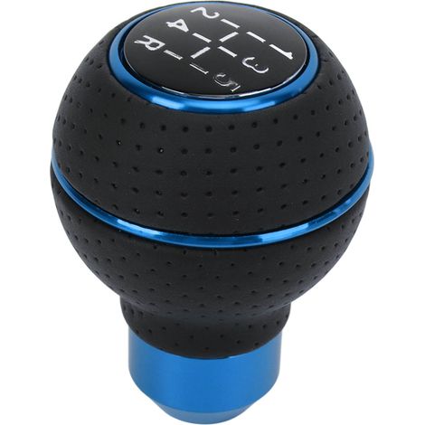 Pommeau de vitesses universel 5 vitesses M8 M10 M11 M12 aluminium bleu pour voiture manuelle transmission (1/5)