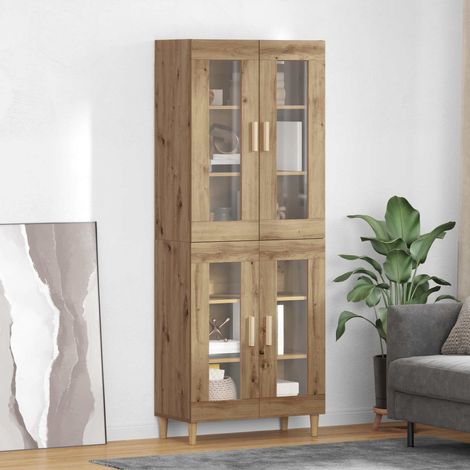 vidaXL  Highboard  Artisan Oak 69.5 x 34 x 180 cm Engineered Wood