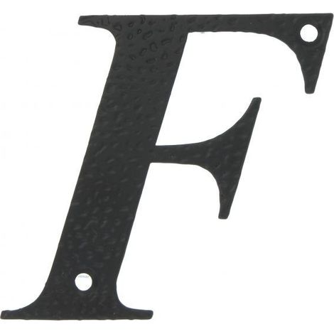 LETRA F-4" ACERO NEGRO (D) - AMIG