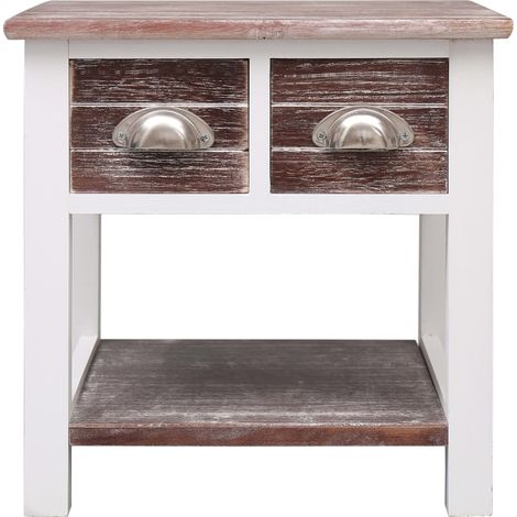 Maison Exclusive - Tavolino Laterale Marrone 40x40x40 cm in Legno di Paulownia