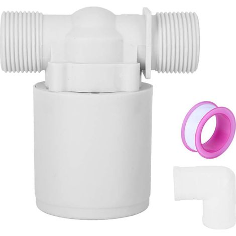 Vanne à bille flottante, vanne de contrôle de niveau d'eau automatique vanne à flotteur de 3/4 pouces pour réservoirs d'eau tours piscines (1/5)