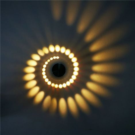 Applique murale LED d'intérieur, lampe décorative moderne en aluminium 3W pour chambre d'enfant, couloir, hôtel, restaurant, cuisine, salle à manger