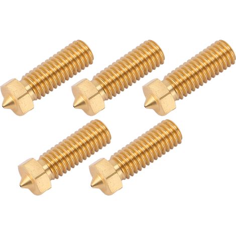 Packung mit 5 CHT V6 Düsen für 3D-Drucker, 3 Löcher, hoher Durchfluss, Mohs-Härte 30, kompatibel mit Ender 3 (1,75 mm PLA ABS 0,5 mm). (1/5)