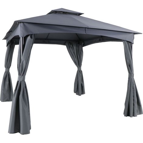 Primaster Pavillon Maxim 300 x 300 cm Gartenpavillon Gartenzelt Festzelt