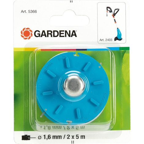 GARDENA Carrete de hilo de corte para el recortabordes ref. 2403. 2 x 5 m de hilo (05366-20) (1/4)