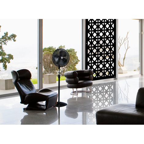 DARKSIDE - Panneau ajouré en PVC - Brise-soleil - Dimension : 50x150 cm - Couleur : noir