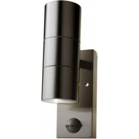 Applique Murale LED IP44 Double Faisceau GU10 avec Détecteur de Mouvement - SILUMEN