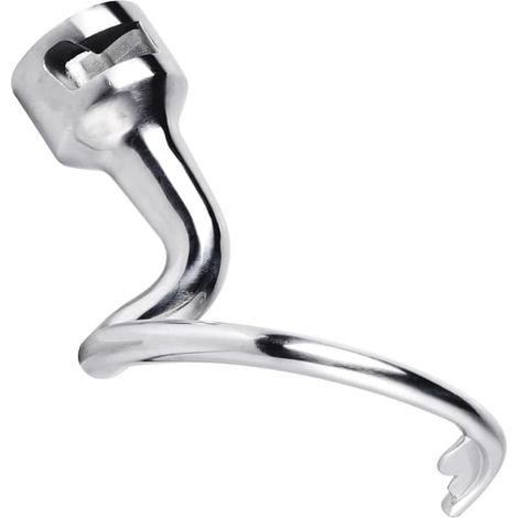 Gancio impastatore a spirale in acciaio inox per robot da cucina con testa inclinabile da 4,5 litri, modello K45DH (1/5)