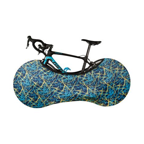 Staubdichte Fahrradabdeckung, elastischer Ketten- und Radschutz für Fahrräder / farbig blau (1/2)