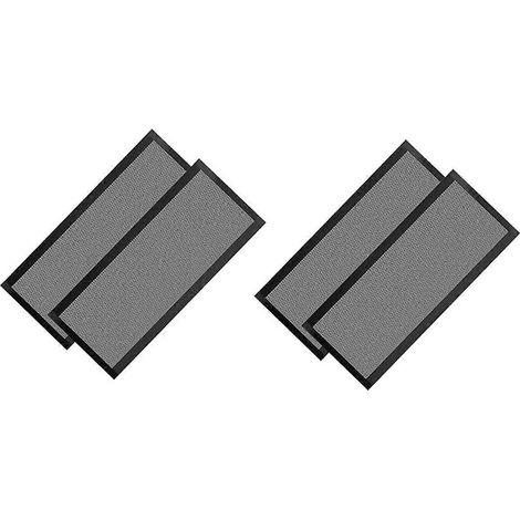 Grilles de ventilation magnétiques en PVC, lot de 4, 14 x 30,5 cm, noires. (1/5)