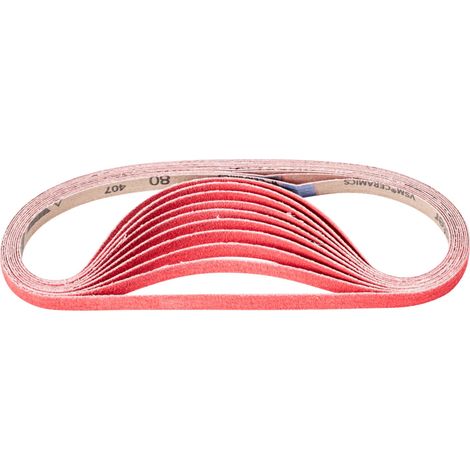 PFERD TOOLS Keramikkorn Schleifband BA 12x610mm CO-COOL80 für Edelstahl-Schliff mit Bandschleifer (100) 100 Stk (1/5)