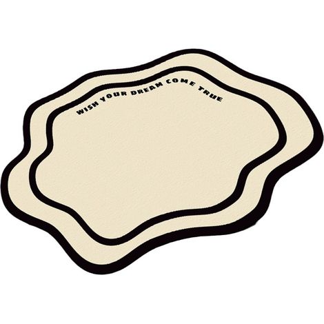 Tapis de salle de bain blanc cassé 50 x 80 cm, style américain simple, facile à sécher, absorbant, résistant aux taches et antidérapant, en terre de diatomées. (1/5)