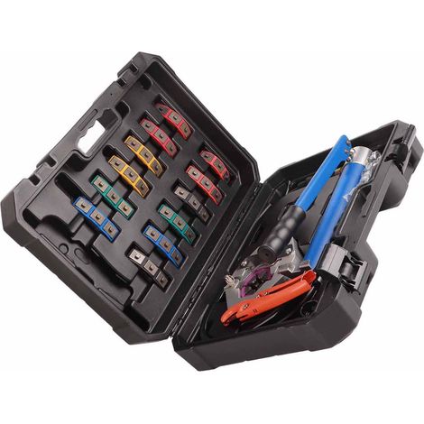 Kit de sertissage de flexibles de climatisation mécanique portable, étui de rangement inclus, outil manuel et automatique pour réparation de climatiseurs (1/5)