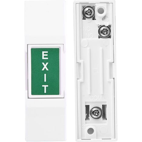 Bouton-poussoir manuel d'ouverture de porte de secours 12V/24V DC - Lot de 5 pièces (1/5)