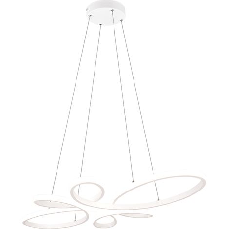 FLY SOSPENSIONE LED 32W 3900lm, 4000K BIANCA CON REGOLAZIONE INTENSITA' CON NORMALE INTERRUTTORE L. 83CM (1/4)