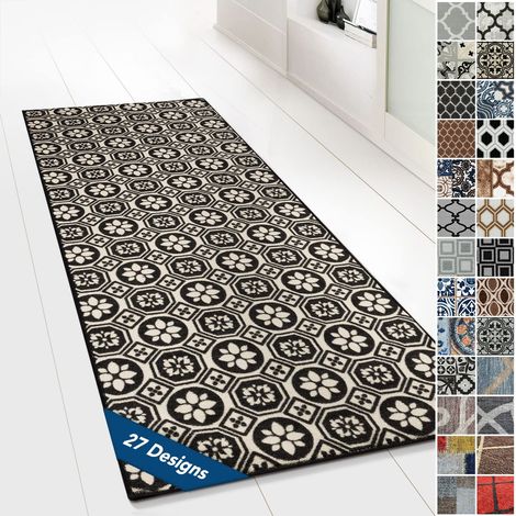 Tapis Ornement Vintage Oriental pour la Cuisine, Le Couloir et Le Salon 80 x 200 cm, St. Asaph (1/5)