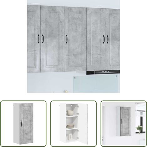 vidaXL Beton Grau - Küchenschrank Kalmar Beton Grau 40 x 31 x 100 cm Holzwerkstoff (1/5)