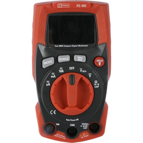 Multimètre RS-960 RS PRO Portable, 600V c.a. 10A c.a. ( Prix pour 1 ) (1/5)