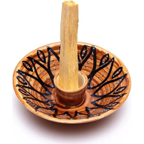 Base de cerámica para Palo Santo - Marrón (1/4)