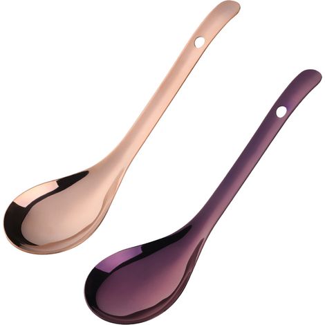 Cuillère À Service - Acier Inoxydable - 30 Cm - Pour Buffet Et Banquet - Par 2 (1/5)