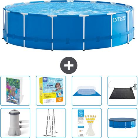 Intex Piscine Tubulaire Ronde - 457x122 cm - 9-pièces  S582