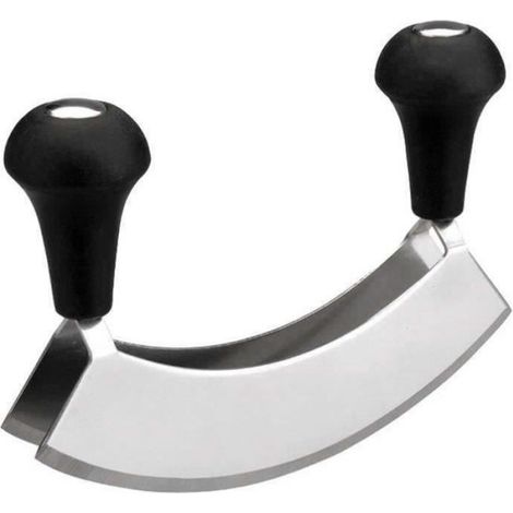 Bereuse double L - - 17 cm - Inox - Double lame - Hachoir professionnel (1/2)