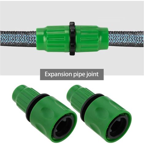 2PCS Connecteurs de Tuyau Extensibles 67,3x34,2MM Adaptés Aux Tubes Télescopiques avec Un Diamètre Intérieur de 8 à 10 Mm Kit de Réparation de Tuyau d'arrosage pour Jardin Terrasse Vert (1/4)