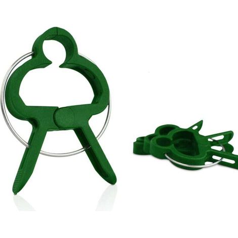 24 Clips de Jardin pour tomates, Roses, concombres et Autres Plantes grimpantes - Pinces Stables pour Fixer Les Plantes grimpantes H218 (1/3)