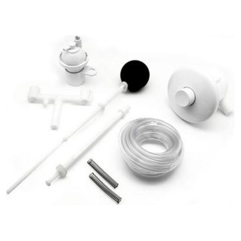 Comando manuale pneu a parete bianco